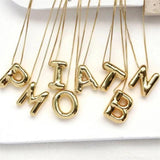 Stainless Steel Letter Necklace Women's Pendant Large Letter Sweater Chain