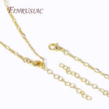 18K Plated Brass Metal 2.5mm Thin Chain Necklace for DIY Jewelry