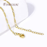 18K Plated Brass Metal 2.5mm Thin Chain Necklace for DIY Jewelry