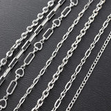 2m Stainless Steel Necklace Chains DIY Bracelet Jewelry Making Materials