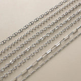 2m Stainless Steel Necklace Chains DIY Bracelet Jewelry Making Materials