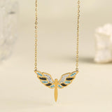 Angel Wings Pendant Titanium Steel Necklace Female Hot Selling