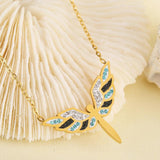 Angel Wings Pendant Titanium Steel Necklace Female Hot Selling