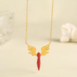 Europe Cross-Border Angel Wings Necklace Ladies Long Wings Collarbone Chain
