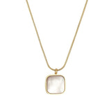 Shell Pendant Necklace Personalized Stainless Steel Charming Jewelry