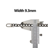 Polished Metal Chain for Bags 2.4NK Wide Shoulder Bag Strap Chains