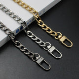 Polished Metal Chain for Bags 2.4NK Wide Shoulder Bag Strap Chains