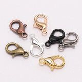 100pcs Lobster Clasps for Bracelets Necklaces DIY Hooks Chain Closure