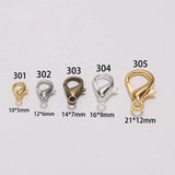 100pcs Lobster Clasps for Bracelets Necklaces DIY Hooks Chain Closure