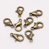 100pcs Lobster Clasps for Bracelets Necklaces DIY Hooks Chain Closure