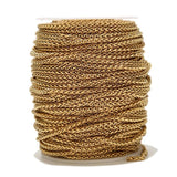 1m Stainless Steel 3mm Plated Wheat Chains DIY Necklace Chains