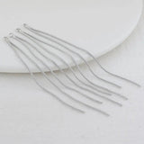 80MM 14K Brass Beads Chain Tassel Charms Pendants DIY Earrings Findings