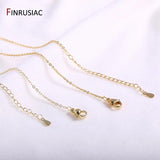 46.5cm Real Plated Chain for Necklace Making DIY Jewelry 1.3mm