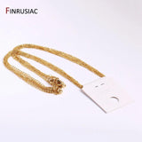 46.5cm Real Plated Chain for Necklace Making DIY Jewelry 1.3mm