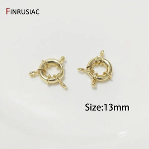 18K Plated Brass Spring Clasps Steering Wheel Sailor Clasp