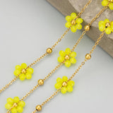 C350 Natural Beads Chain Stainless Steel Nickel Free 1m/lot