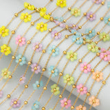 C350 Natural Beads Chain Stainless Steel Nickel Free 1m/lot