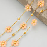 C350 Natural Beads Chain Stainless Steel Nickel Free 1m/lot