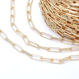 14K Plated Brass Chain for Jewelry Making