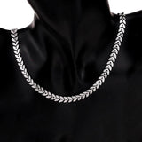 1 Meter Stainless Steel Plated Chain Arrow Aircraft Carving Leaf Chains Necklace