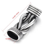 2Pcs Stainless Steel Infinity Knot Connectors for DIY Bracelet Making