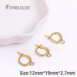 18K Plated Brass Earring Hook Clasps DIY Earrings Findings
