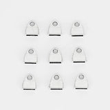 20pcs Flat Leather Cord End Caps DIY Bracelets Connectors Findings