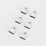 20pcs Flat Leather Cord End Caps DIY Bracelets Connectors Findings