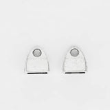 20pcs Flat Leather Cord End Caps DIY Bracelets Connectors Findings