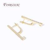 18K Plated Zircon Earwires Earring Hooks For DIY Earring Accessory