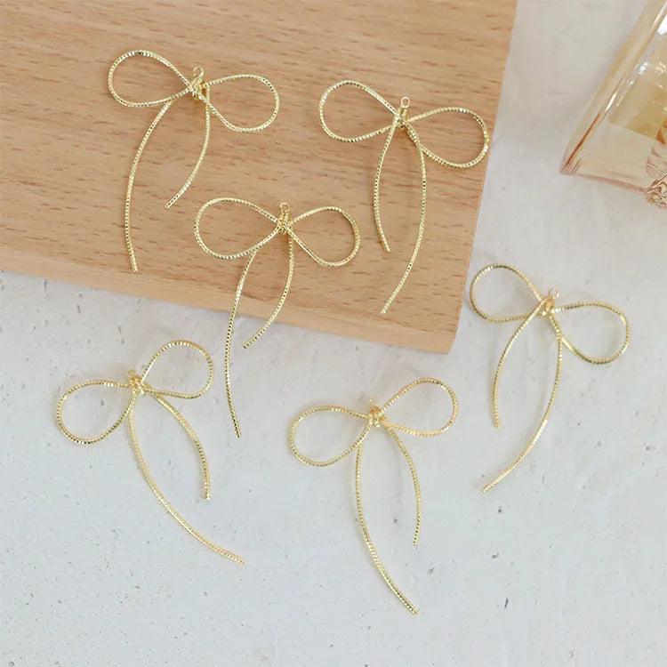 10pcs Butterfly Pendant Charms Golden DIY Jewelry Findings