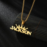Personalized 1-2 Names Necklace Butterfly Cross Pendant for Men