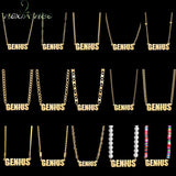 Nextvance Custom Name Necklace Stainless Steel Personalized Women Men