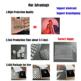 Custom Photo Projection Necklace Heart Flower Start Pendant