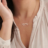 Hebrew Name Necklace for Women Personalized Stainless Steel Box Chain