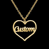 Atoztide Custom Heart Name Necklace for Women