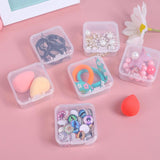 Transparent Square Plastic Storage Mini Boxes Earrings Jewelry Boxes