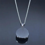 Evil Eye Necklace Stainless Steel Silver Lucky Eyes Water Drop Necklaces