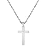 Christian Bible Cross Stainless Steel Necklace