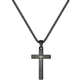 Christian Bible Cross Stainless Steel Necklace