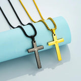 Christian Bible Cross Stainless Steel Necklace
