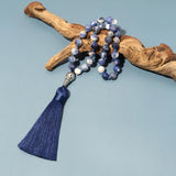 8mm Sodalite 33 Tasbih Prayer Beads with Tassel Pendant