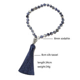 8mm Sodalite 33 Tasbih Prayer Beads with Tassel Pendant