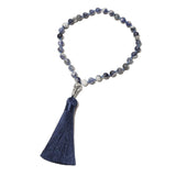 8mm Sodalite 33 Tasbih Prayer Beads with Tassel Pendant