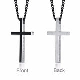 Bible Cross Pendant Philippians 4:13 Necklace