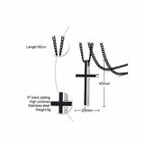 Bible Cross Pendant Philippians 4:13 Necklace