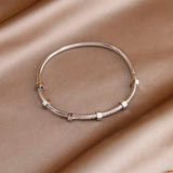 Stainless Steel Crystal Bangles for Women