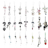 Crystal Jellyfish Charm Strap Keychain - Kawaii Cute Phone Chain
