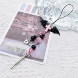 Crystal Jellyfish Charm Strap Keychain - Kawaii Cute Phone Chain