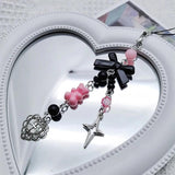 Crystal Jellyfish Charm Strap Keychain - Kawaii Cute Phone Chain